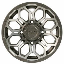 Falcon Ridge Wheel Soar HC-8S 15x7, 4/156, 5+2, Silver & Gray