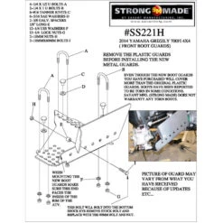 Grizzly 700 Front Stick Stoppers - Unlifted Bike