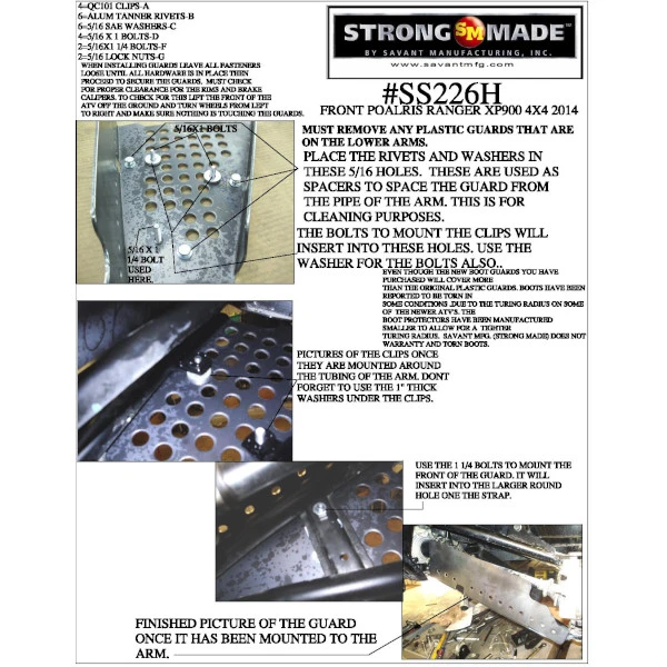 Ranger 900 Front Stick Stoppers 1 Ranger 900 Front Stick Stoppers